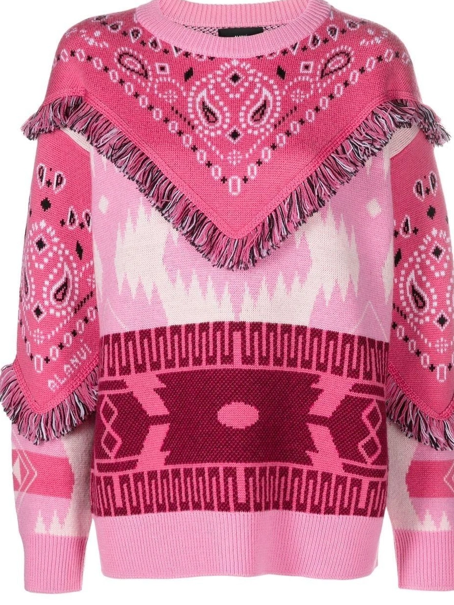 Affordable jumper Women Bandana fringed Alanui Icon 0812